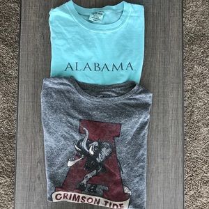 2 Alabama T-shirts comfort color & adidas